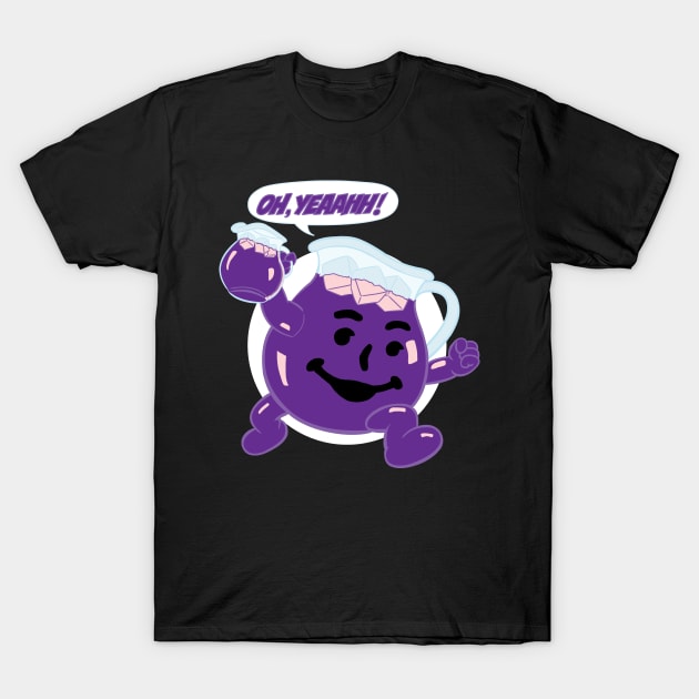 Kool aid man purple 2 T-Shirt by AlanSchell76